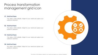 Process Transformation Management Grid Icon Sample PDF