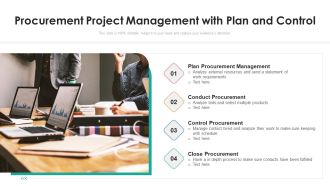 Procurement Project Management With Plan And Control Ppt Summary Design Ideas PDF