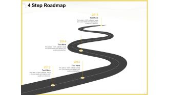 Producing Video Content 4 Step Roadmap Ppt Model Structure PDF