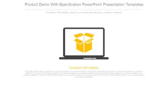 Product Demo With Specification Powerpoint Presentation Templates