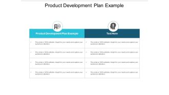 Product Development Plan Example Ppt PowerPoint Presentation File Layout Ideas Cpb