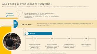 Product Inauguration Event Planning And Administration Live Polling To Boost Audience Structure PDF