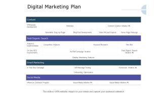 Product Launch Marketing Plan Digital Marketing Plan Ppt Show Gridlines PDF