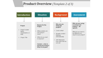 Product Overview Template 2 Ppt PowerPoint Presentation Show Ideas