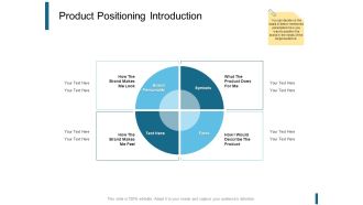 Product Positioning Introduction Ppt PowerPoint Presentation Model Files