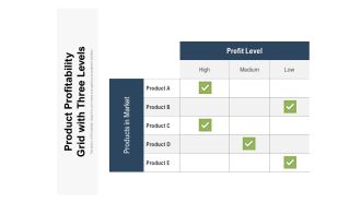 Product Profitability Grid With Three Levels Ppt PowerPoint Presentation Icon Model PDF
