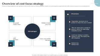 Product Rollout Techniques Overview Of Cost Focus Strategy Designs PDF