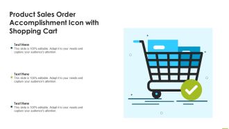 Product Sales Order Accomplishment Icon With Shopping Cart Microsoft PDF