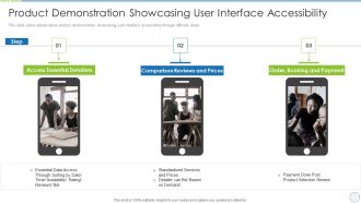 product specification slide product demonstration showcasing user interface accessibility designs pdf