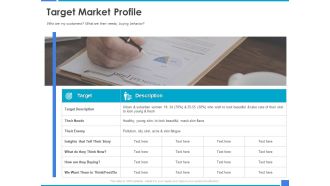 Product Strategy And Product Management Implementation Target Market Profile Ppt Slides Background Designs PDF