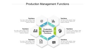 Production Management Functions Ppt PowerPoint Presentation Show Portfolio Cpb