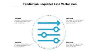 Production Sequence Line Vector Icon Ppt PowerPoint Presentation Gallery Outfit PDF