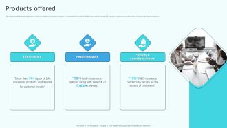 Products Offered Health And Property Insurance Company Profile Elements PDF