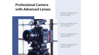 Professional Camera With Advanced Lenses Ppt PowerPoint Presentation Gallery Smartart PDF