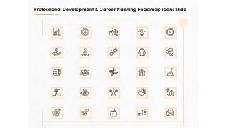 Professional Development And Career Planning Roadmap Icons Slide Ppt Infographics Format PDF