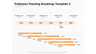 Professional Development And Career Planning Roadmap Profession Planning Roadmap Milestone Ppt Gallery Example Introduction PDF