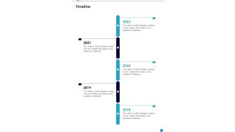 Professional Musician Proposal Timeline One Pager Sample Example Document