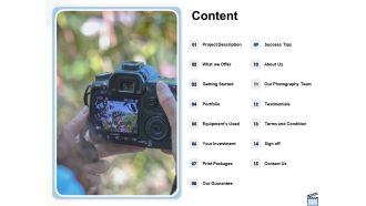 Professional Picture Proposal Content Ppt Infographics Information PDF