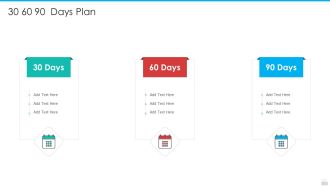 Professional Scrum Master Process IT 30 60 90 Days Plan Graphics PDF