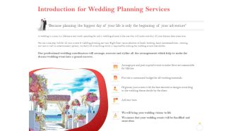 Professional Wedding Planner Introduction For Wedding Planning Services Ppt PowerPoint Presentation Slides Graphics Download PDF