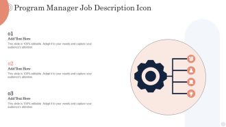Program Manager Job Description Icon Introduction PDF