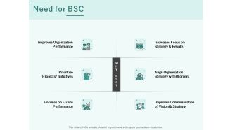 Progress Assessment Outline Need For BSC Ppt PowerPoint Presentation Icon Example Topics PDF