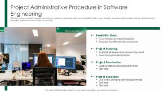 Project Administrative Procedure In Software Engineering Ppt PowerPoint Presentation File Icons PDF
