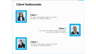 Project Budget Client Testimonials Ppt PowerPoint Presentation Outline Introduction PDF