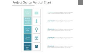 Project Charter Vertical Chart Ppt Slides
