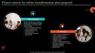 Project Context For Online Transformation Plan Proposal Ideas PDF