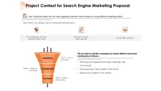 Project Context For Search Engine Marketing Proposal Ppt PowerPoint Presentation Professional PDF