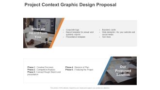 Project Context Graphic Design Proposal Ppt PowerPoint Presentation Inspiration Layouts