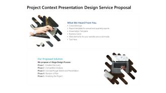 Project Context Presentation Design Service Proposal Ppt PowerPoint Presentation File Introduction