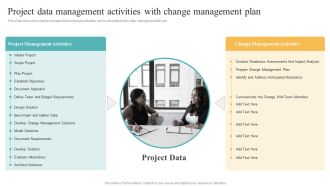 Project Data Management Activities With Change Management Plan Elements PDF