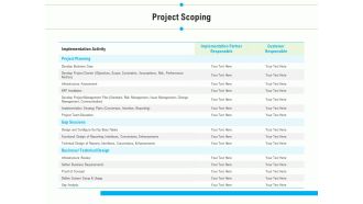 Project Deliverables Outline Project Scoping Ppt Model Backgrounds PDF