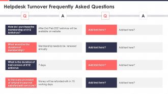 Project Development Templates Bundle Helpdesk Turnover Frequently Asked Questions Graphics PDF