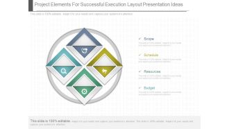 Project Elements For Successful Execution Layout Presentation Ideas