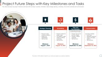 Project Future Steps With Key Milestones And Tasks Inspiration PDF