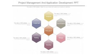Project Management And Application Development Ppt