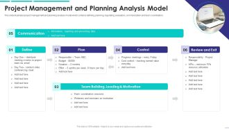 Project Management And Planning Analysis Model Template PDF
