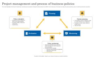 Project Management And Process Of Business Policies Graphics PDF
