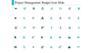 Project Management Budget Icon Slide Ppt PowerPoint Presentation Infographic Template Rules