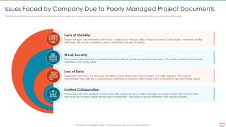 Project Management Experts Required Reports Issues Faced By Company Due To Poorly Managed Project Documents Download PDF