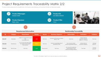 Project Management Experts Required Reports Project Requirements Traceability Matrix Validation Inspiration PDF