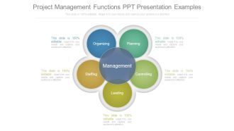 Project Management Functions Ppt Presentation Examples