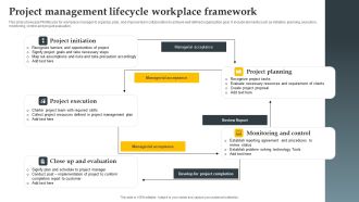 Project Management Lifecycle Workplace Framework Brochure PDF