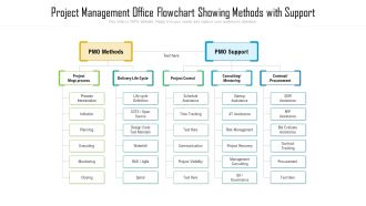 Project Management Office Flowchart Showing Methods With Support Microsoft PDF