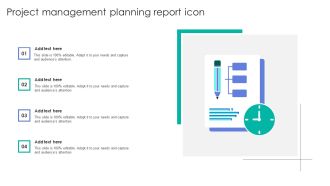 Project Management Planning Report Icon Rules PDF