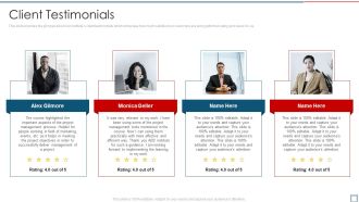 Project Management Professional Certification Program Client Testimonials Summary PDF