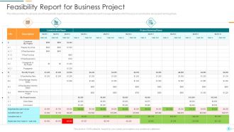 Project Management Professional Documentation Requirements IT Feasibility Report For Business Project Brochure PDF
